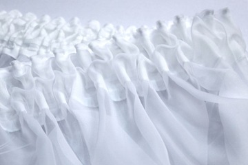 ГОТОВАЯ ШТОРА 500х250 ВУАЛЬ БЕЛАЯ ШТОРА С Лягушками