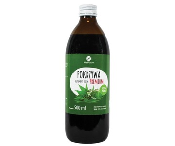 Sok z pokrzywy 100% naturalny Bez cukrów 500ml