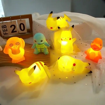 СВЕТОДИОДНЫЙ НОЧНИК PIKACHU POKEMON КРАСИВЫЙ ДЛЯ ПОДАРКА РЕБЕНКУ