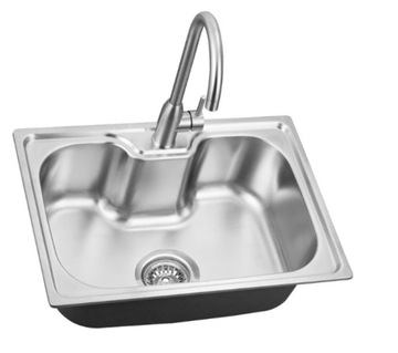 КУХОННЫЙ Смеситель для мойки, ВРАЩАЮЩАЯСЯ КОНТРЛЕНТА, ХРОМ, ВЫСОКИЙ