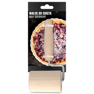 МАЛЕНЬКИЙ ДЕРЕВЯННЫЙ ВАЛОК ДЛЯ ТЕСТА ПИРОГА ДЕКОР ДЛЯ ПИЦЦЫ УНИВЕРСАЛЬНЫЙ с РУЧКОЙ