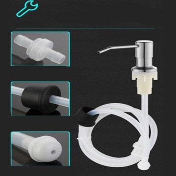 Дозатор жидкого мыла для раковины.