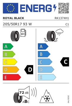 4x 205/50R17 Royal Black AllSeason всесезонные