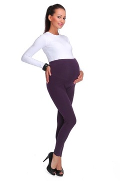LEGGINSY CIĄŻA OCIEPLANE GRUBE GETRY Z PANELEM 2XL