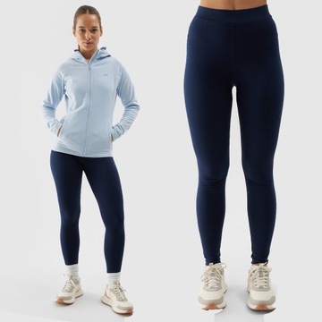 4F LEGGINSY DAMSKIE DZIANINOWE SPORTOWE SS24