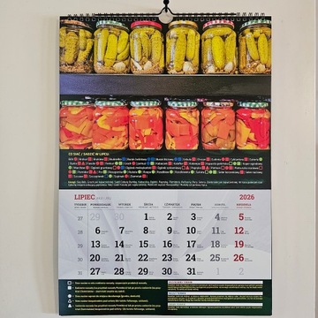 Kalendarz Warzywnika 2026 infouprawa Ogrodnika Terminarz Ścienny spiralny