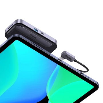УНИВЕРСАЛЬНЫЙ USB-ХАБ BASEUS ДЛЯ ПЛАНШЕТА/СМАРТФОНА 6 В 1 USB-C ТЕМНО-СЕРЫЙ