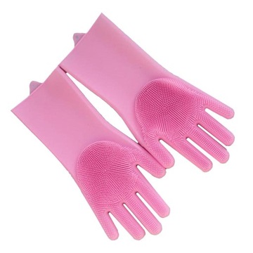 Силиконовые перчатки для мытья посуды.