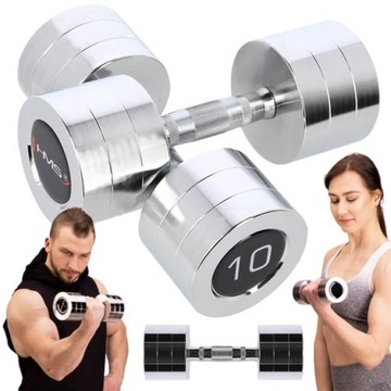 HANTLE CHROMOWANE RADEŁKOWANE 2 X 10 KG CHD10 HMS