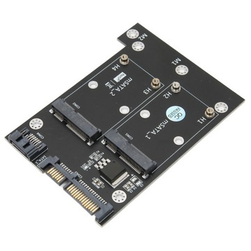 Карта адаптера Dual MSATA SSD на Dual SATA3, преобразователь скорости быстрого чтения Comp