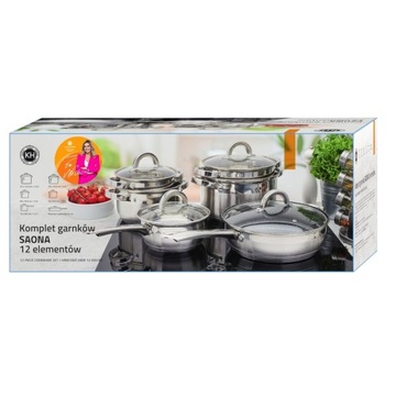 POT SET, набор кастрюль, ИНДУКЦИЯ, мраморная сковорода, кастрюля + крышки