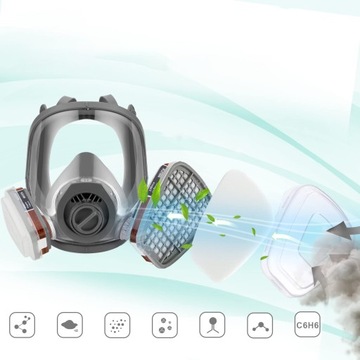 PAINT MASK 6800 КОМПЛЕКТ ПОЛНОЛИЦЕВАЯ МАСКА