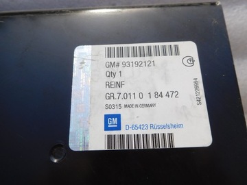 РЕМЕНЬ ЗАДНИЙ ВНУТРЕННИЙ OPEL ASTRA H COMBI 93192121