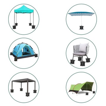 4 мешка для палатки, мешки с песком для беседки с каналом