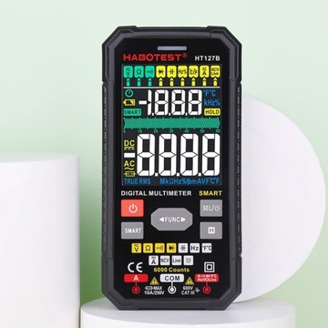 ЦИФРОВОЙ УНИВЕРСАЛЬНЫЙ МУЛЬТИМЕТР TRUE RMS NCV ТЕРМОПАРНЫЕ КАБЕЛИ КОРПУС БАТАРЕИ