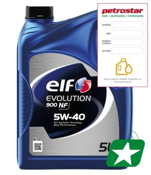 ELF EVOLUTION 900 NF 5W40 5L