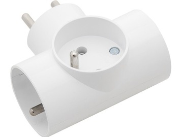 Rozgałęźnik 3x2P+Z biały R-31