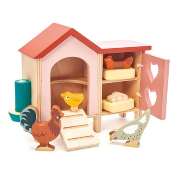 Tender Leaf Toys Kurnik z kurami FIGURKI
