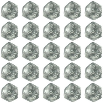 ZESTAW 25 KOSTEK K20 RPG DZIWNY PIERŚCIEŃ KOŚĆ DWUDZIESTOŚCIENNA
