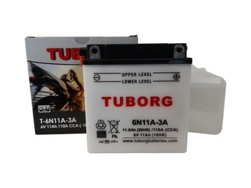 Akumulator TUBORG 6N11A-3A 6V 11AH 110A