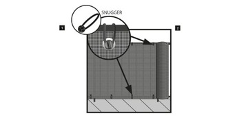 Коврик для балкона-террасы для ограждения балкона-террасы 1х3м