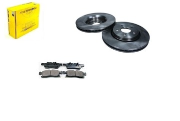 TARCZE KLOCKI GRAND CHEROKEE WK2 PRZÓD 330MM KPL