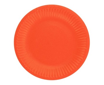 Talerzyki Papierowe Czerwone 18 cm 6 szt