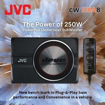АКТИВНЫЙ САБВУФЕР JVC CW-DRA8 150–250 Вт с пилотным управлением