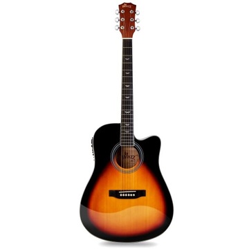 Winzz Elektryczna gitara akustyczna 4/4, zestaw do