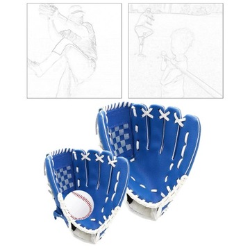 Бейсбольные перчатки Baseball Glove Break синего цвета