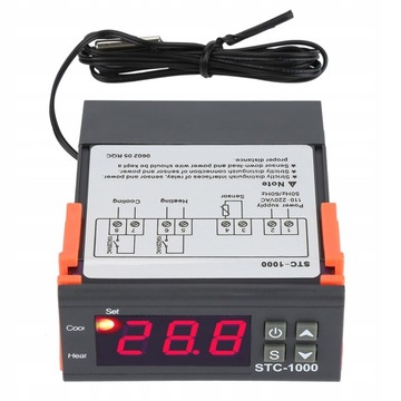 REGULATOR TEMPERATURY STEROWNIK Z SONDĄ STC-1000
