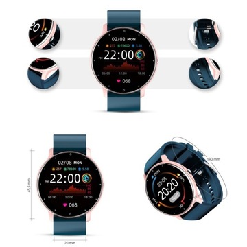 SMARTWATCH GRAVITY KROKOMIERZ CIŚNIENIE TĘTNO SEN POGODA SPORT TRENER