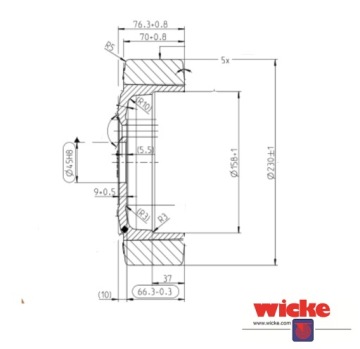 Колесо ведущее BT 7535735 230/70-170/45 AS:5 WICKE
