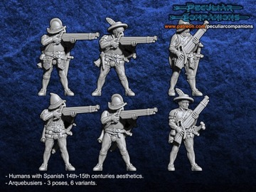 Испанские люди-аркебузиры - x10 - Аркебузиры