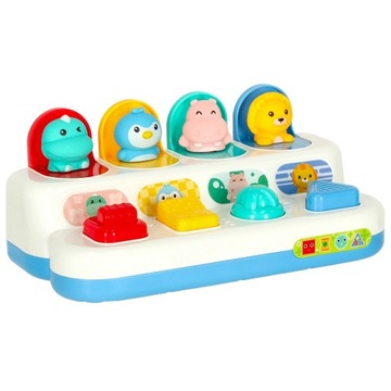 Развивающая аркадная игра Монтессори, наклейки, всплывающие животные POP-U
