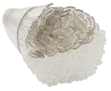 SPOIWA do spawania plastiku PMMA TRANSPARENTNY 1kg MIKS pasków i trójkątów
