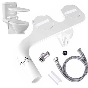 КРЫШКА НА ТУАЛЕТ С ФУНКЦИЕЙ БИДЕ, НАБОР ДВОЙНЫХ НАСАДОК