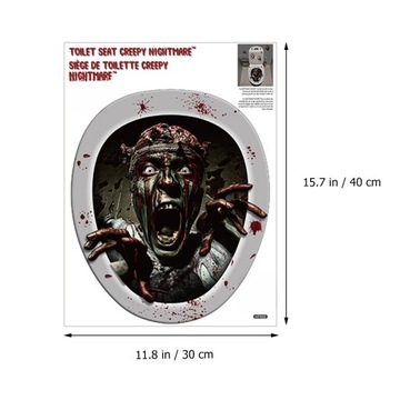 НАКЛЕЙКА НА ТУАЛЕТ НА ХЭЛЛОУИН КРИЧАЩИЕ ЗОМБИ ПОДАРОК ​​НАКЛЕЙКИ НА ХЭЛЛОУИН