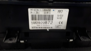 5M0920872 PŘÍSTROJOVÁ DESKA VW GOLF VI PLUS EU 2011R