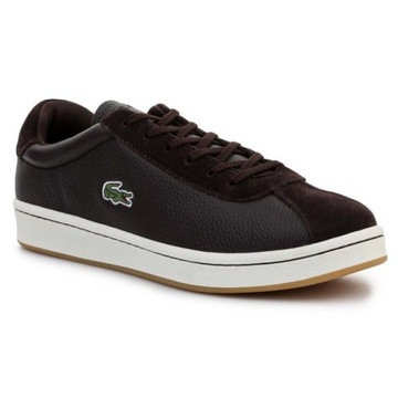 Brązowe Skóra naturalna Buty Lacoste r.42