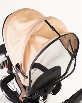 ДЕТСКАЯ ТРЕХКОЛЕСНАЯ ПРОГУЛКА-ПУШЕР 3-В-1 С КОЗЫРЕМ