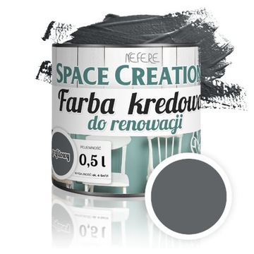 Farba kredowa do renowacji grafit SPACE CREATION farba do renowacji mebli