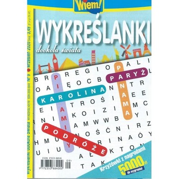 Wykreślanki dookoła Świata Wiem! Nr 9/2020