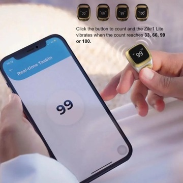 Iqibla Smart Tasbih Tally Counter для мусульман Кольцо зикра Digital Tasbeeh 5