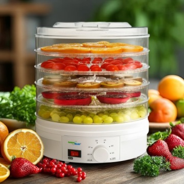 БОЛЬШАЯ СУШИЛКА ДЛЯ ГРИБОВ, ФРУКТОВ, ТРАВ, ЕДЫ FOOD POWERFUL 5 SIT 250W