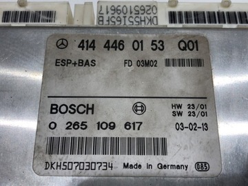 JEDNOTKA MOTORU MERCEDES VANEO 4144460153 1.6 82KM 02-05 ŘÍZENÍ MODUL
