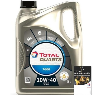 OTO 10W40 7000 Q 5L OLEJ TOTAL QUARTZ 10W40 5L 7000 A3/B4 / SN/CF / B71 230