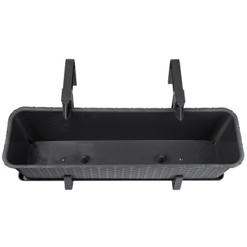 БАЛКОННАЯ ЯЩИКА 60 см ЦВЕТОЧНЫЙ ВАЗ ПОДСТАВКА ДЛЯ ЦВЕТОВ БАЛКОННЫЕ РУЧКИ