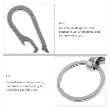 Брелок с карабином Титановый брелок с карабином