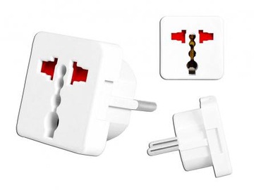 Angielska wtyczka adapter przejsciówka UK na PL Bi